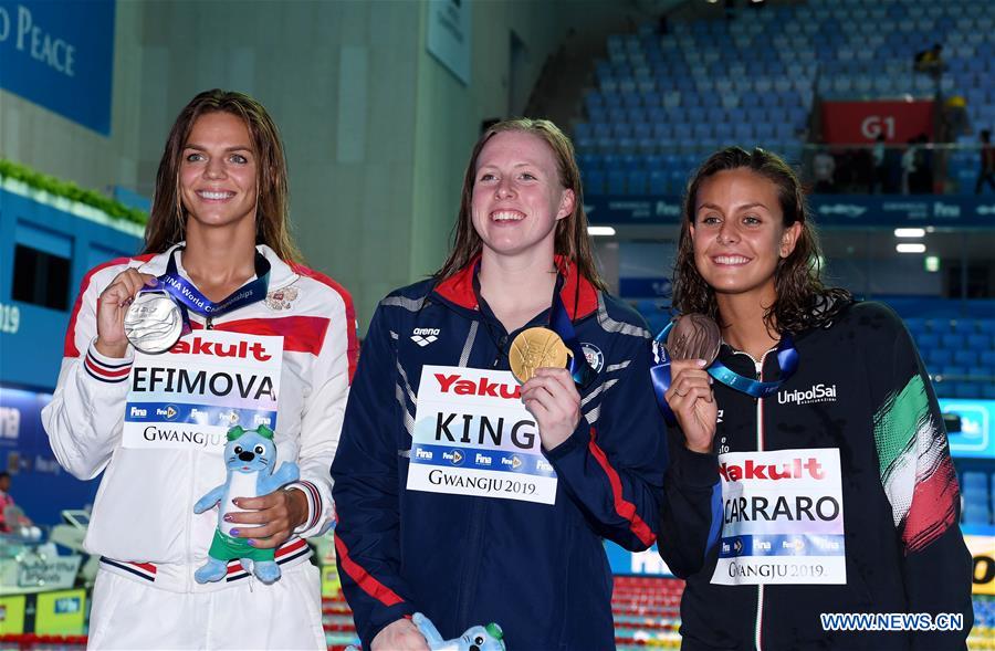 (SP)SOUTH KOREA-GWANGJU-FINA WORLD CHAMPIONSHIPS-SWIMMING-DAY 3