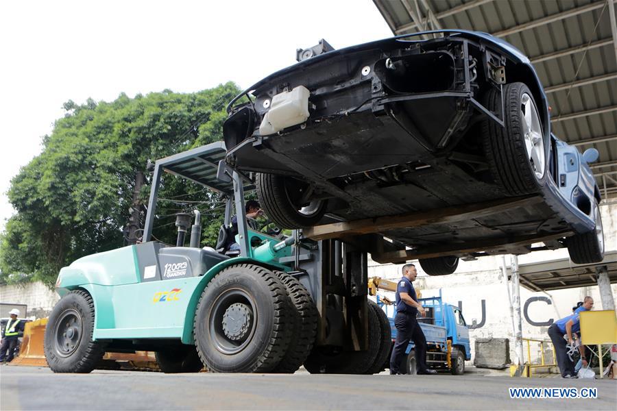 PHILIPPINES-MANILA-SEIZED ITEM-DESTRUCTION
