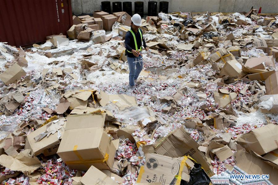 PHILIPPINES-MANILA-SEIZED ITEM-DESTRUCTION