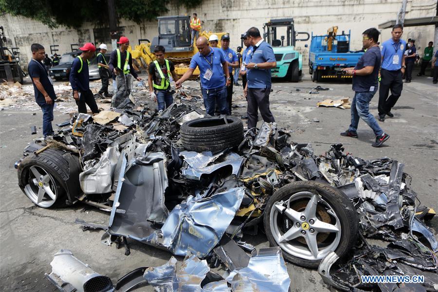 PHILIPPINES-MANILA-SEIZED ITEM-DESTRUCTION