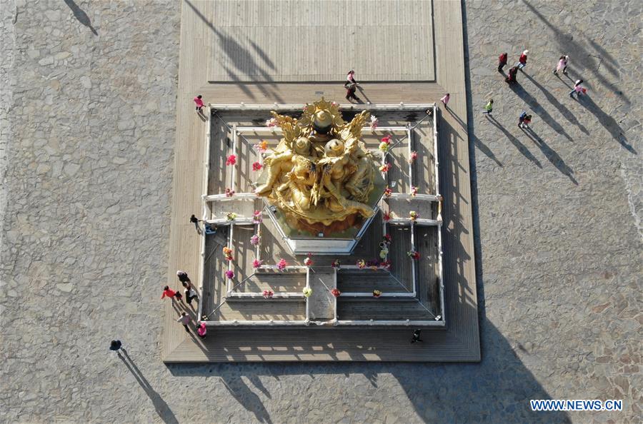 CHINA-QINGHAI-RONGWO MONASTERY-MORNING SCENERY (CN) 