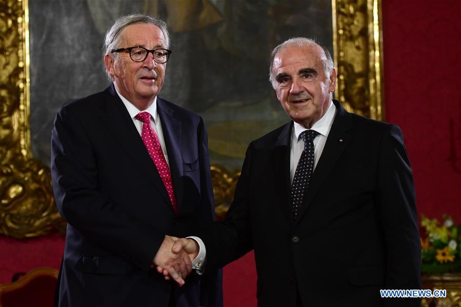 MALTA-VALLETTA-JUNCKER-NATIONAL ORDER OF MERIT