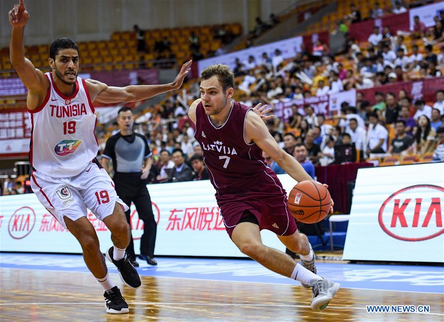 (SP)CHINA-SHENZHEN-STANKOVIC CONTINENTAL CUP 2019-TUNISIA VS LATVIA