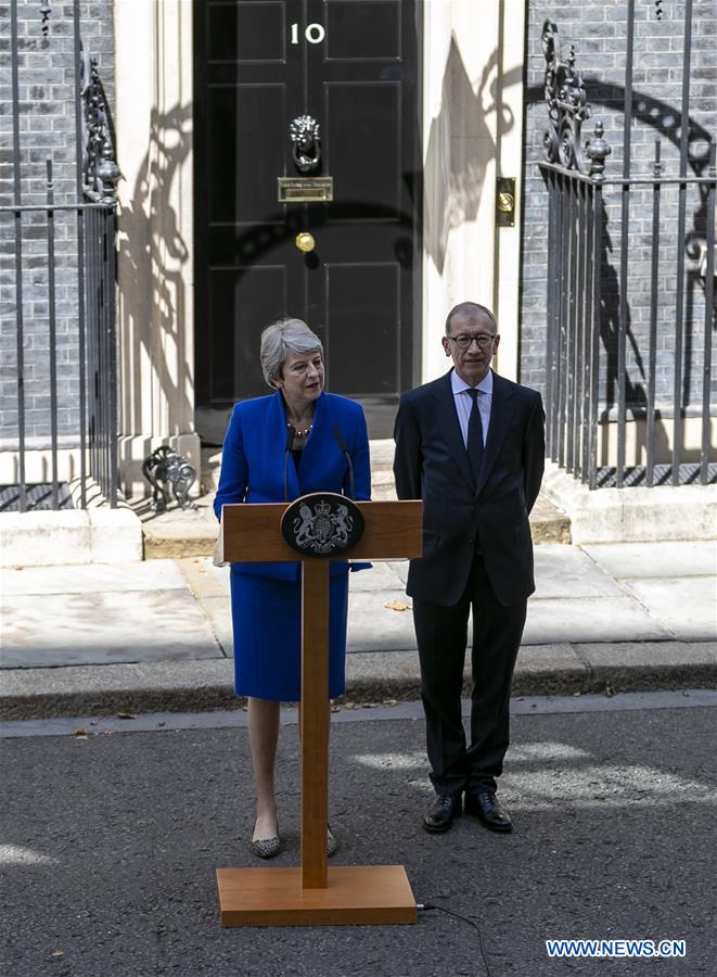 BRITAIN-LONDON-THERESA MAY-10 DOWNING STREET