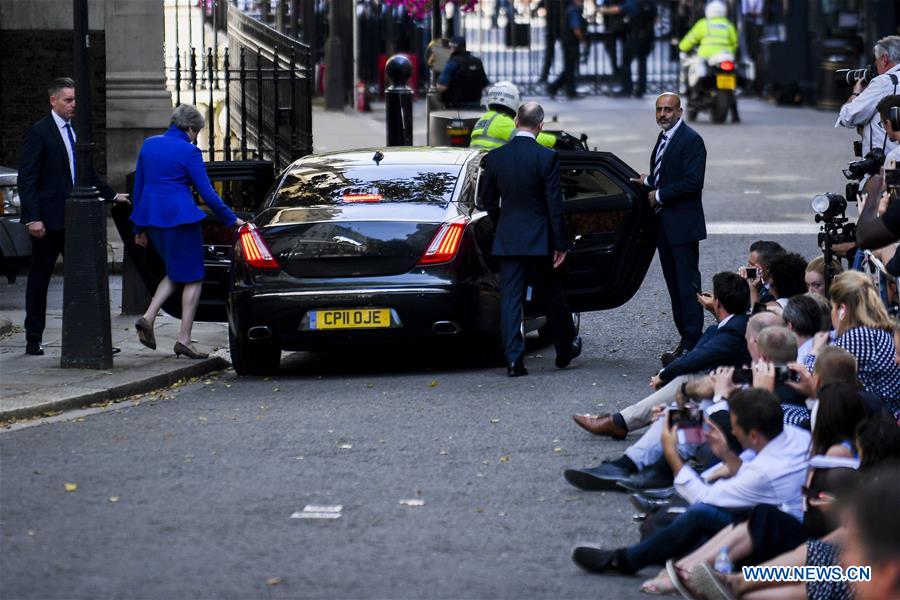 BRITAIN-LONDON-THERESA MAY-10 DOWNING STREET