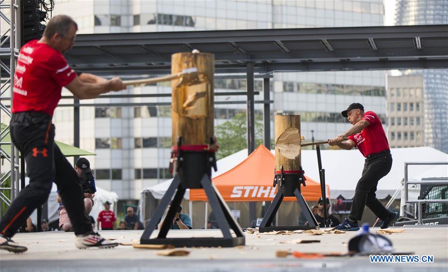 CANADA-ONTARIO-MISSISSAUGA-TIMBER SPORTS COMPETITION