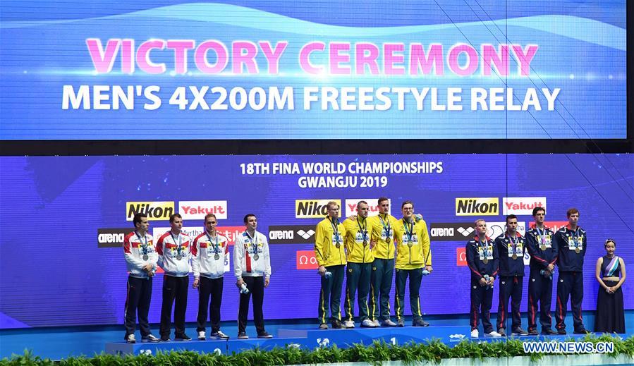 (SP)SOUTH KOREA-GWANGJU-FINA WORLD CHAMPIONSHIPS-SWIMMING-DAY 6
