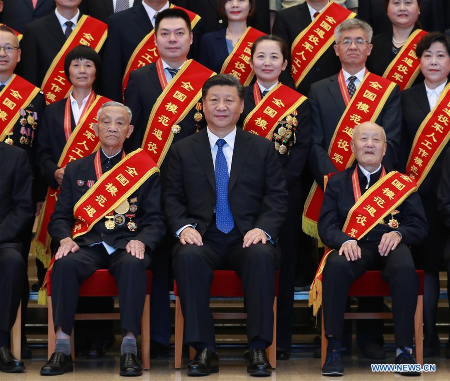 CHINA-BEIJING-XI JINPING-VETERANS-REPRESENTATIVES-MEETING (CN)