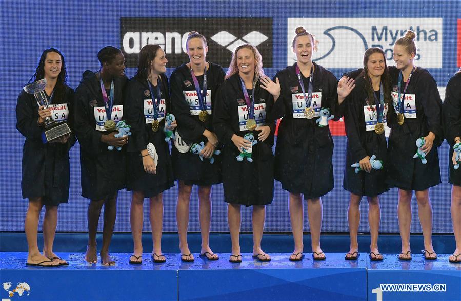 (SP)SOUTH KOREA-GWANGJU-FINA WORLD CHAMPIONSHIPS-WOMEN'S WATERPOLO FINAL-USA VS ESP