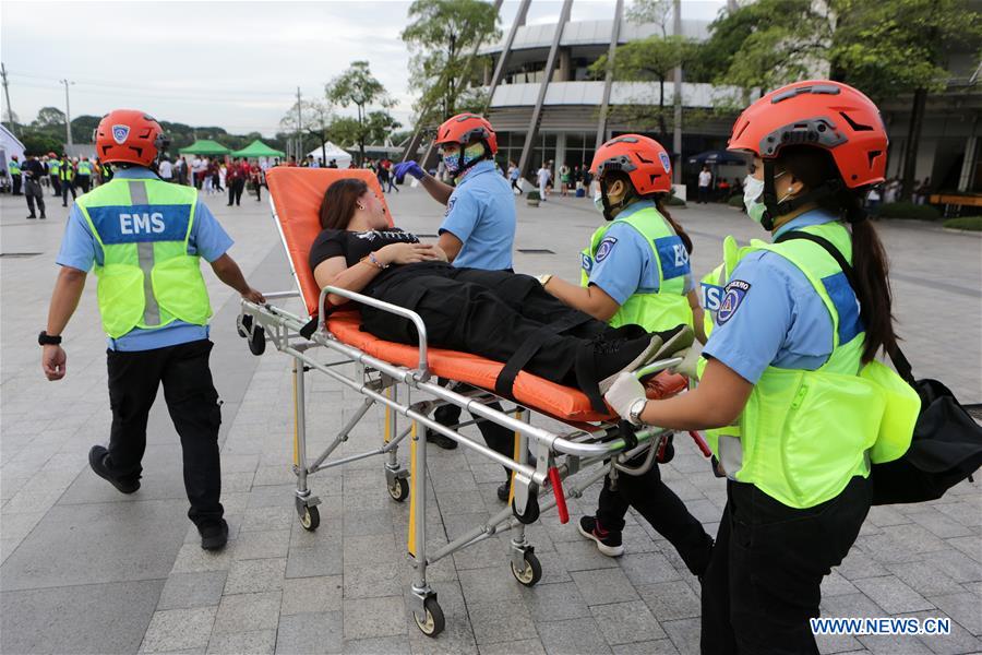 PHILIPPINES-QUEZON-EARTHQUAKE DRILL