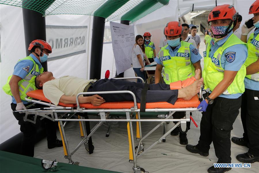 PHILIPPINES-QUEZON-EARTHQUAKE DRILL