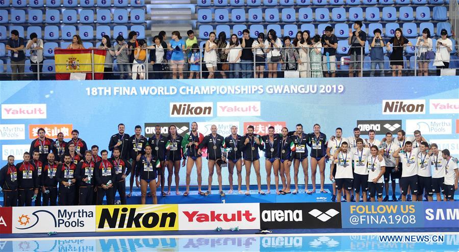 (SP)SOUTH KOREA-GWANGJU-FINA WORLD CHAMPIONSHIPS-MEN'S WATERPOLO FINAL-ITA VS ESP