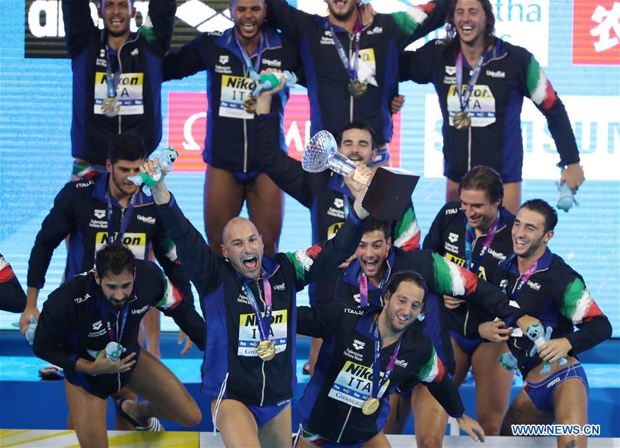 (SP)SOUTH KOREA-GWANGJU-FINA WORLD CHAMPIONSHIPS-MEN'S WATERPOLO FINAL-ITA VS ESP
