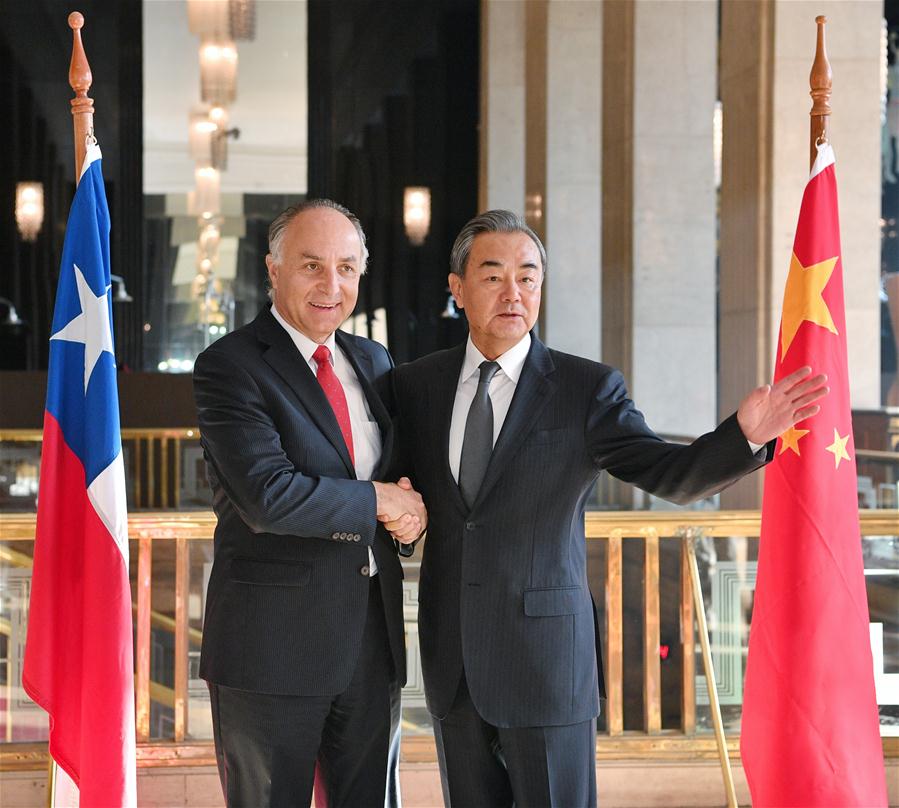 CHILE-SANTIAGO-WANG YI-FM-TALKS