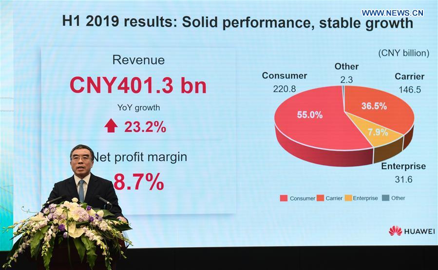 CHINA-GUANGDONG-SHENZHEN-HUAWEI-BUSINESS RESULTS-PRESS CONFERENCE (CN)