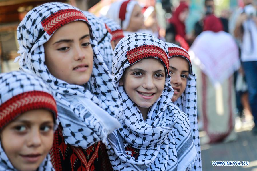MIDEAST-GAZA-TRADITIONAL COSTUMES-MARCH