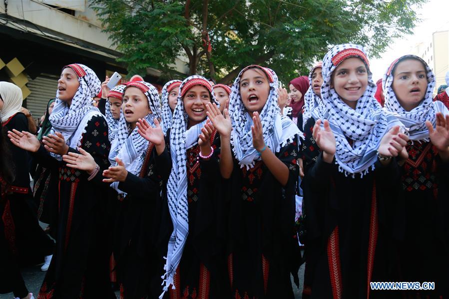 MIDEAST-GAZA-TRADITIONAL COSTUMES-MARCH