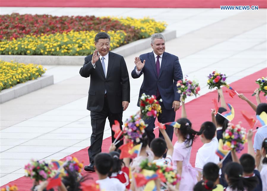 CHINA-BEIJING-XI JINPING-COLOMBIAN PRESIDENT-TALKS (CN)