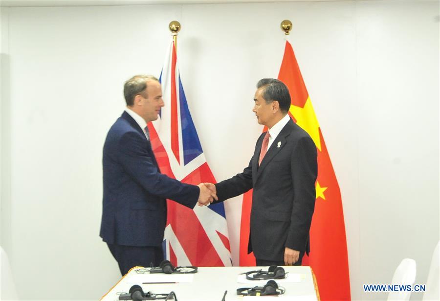 THAILAND-BANGKOK-CHINA-WANG YI-BRITAIN-DOMINIC RAAB-MEETING