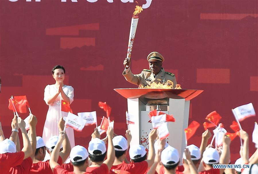 Flame for 7th Military World Games Lit in East China