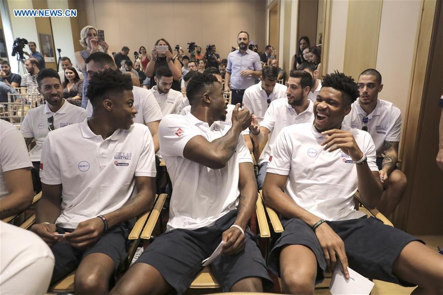 (SP)GREECE-ATHENS-FIBA WORLD CUP-GREEK NATIONAL TEAM-PRESENTATION