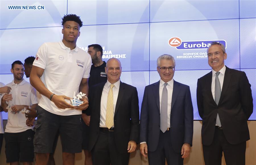 (SP)GREECE-ATHENS-FIBA WORLD CUP-GREEK NATIONAL TEAM-PRESENTATION