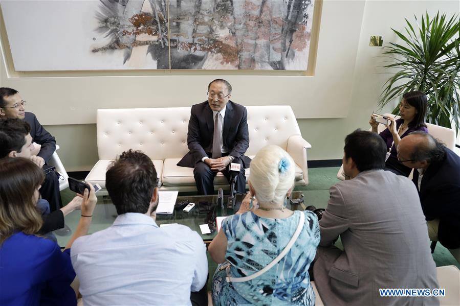 UN-CHINA-ENVOY-PRESS BRIEFING