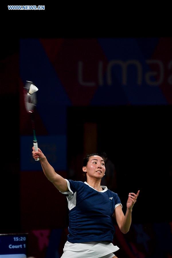 (SP)PERU-LIMA-BADMINTON-PAN AMERICAN 2019-FINALS 