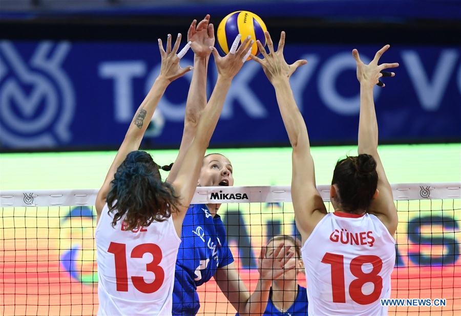 (SP)CHINA-NINGBO-FIVB-TOKYO VOLLEYBALL QUALIFICATION-TURKEY-CZECH REPUBLIC(CN)