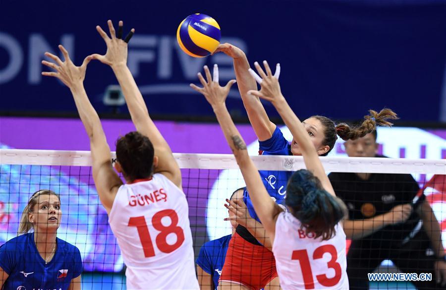 (SP)CHINA-NINGBO-FIVB-TOKYO VOLLEYBALL QUALIFICATION-TURKEY-CZECH REPUBLIC(CN)