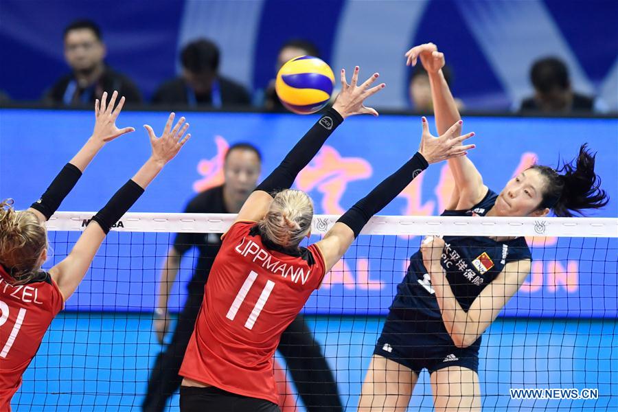 (SP)CHINA-NINGBO-FIVB-TOKYO VOLLEYBALL QUALIFICATION-CHN VS GER(CN)