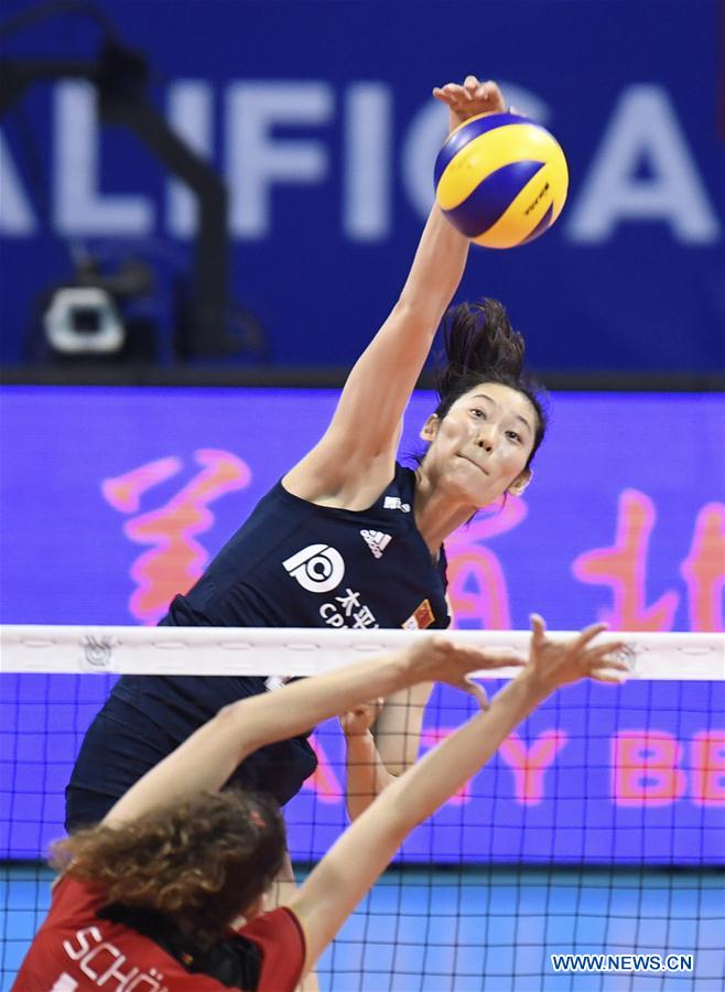 (SP)CHINA-NINGBO-FIVB-TOKYO VOLLEYBALL QUALIFICATION-CHN VS GER(CN)