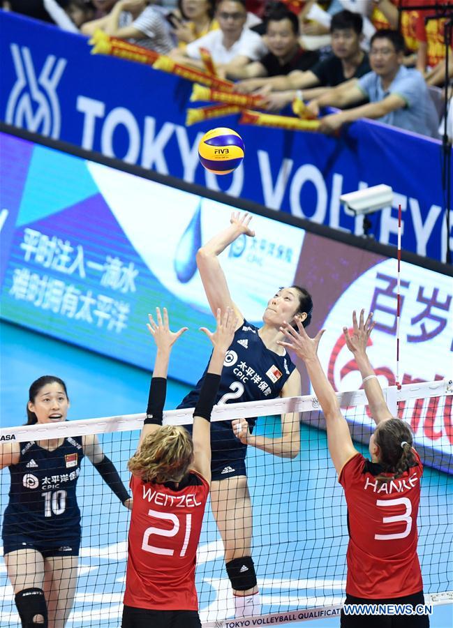(SP)CHINA-NINGBO-FIVB-TOKYO VOLLEYBALL QUALIFICATION-CHN VS GER(CN)