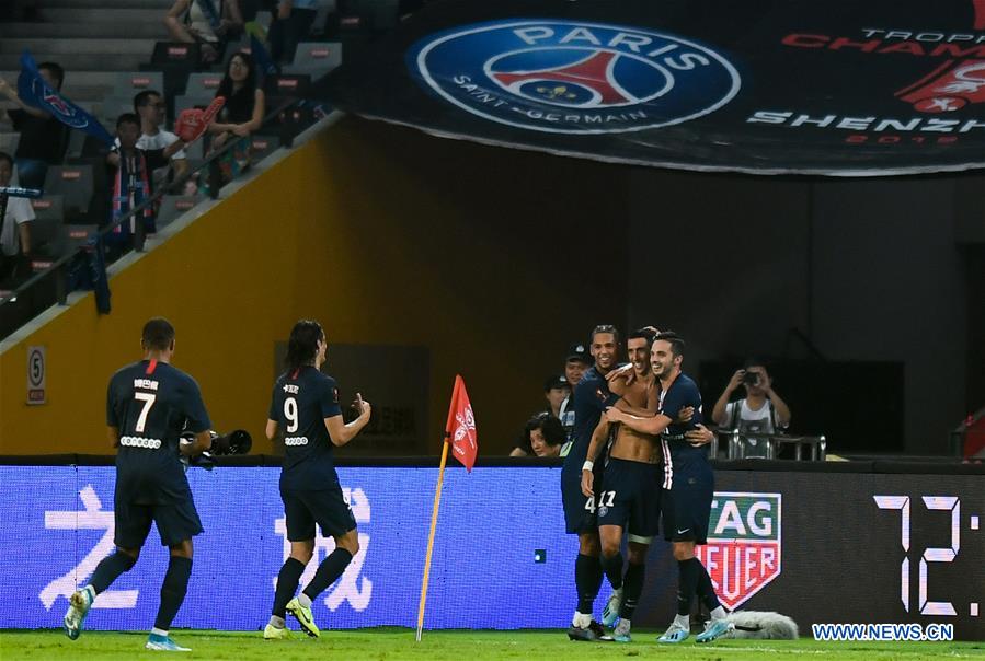 (SP)CHINA-SHENZHEN-FOOTBALL-CHAMPIONS TROPHY-PSG-RENNES(CN)