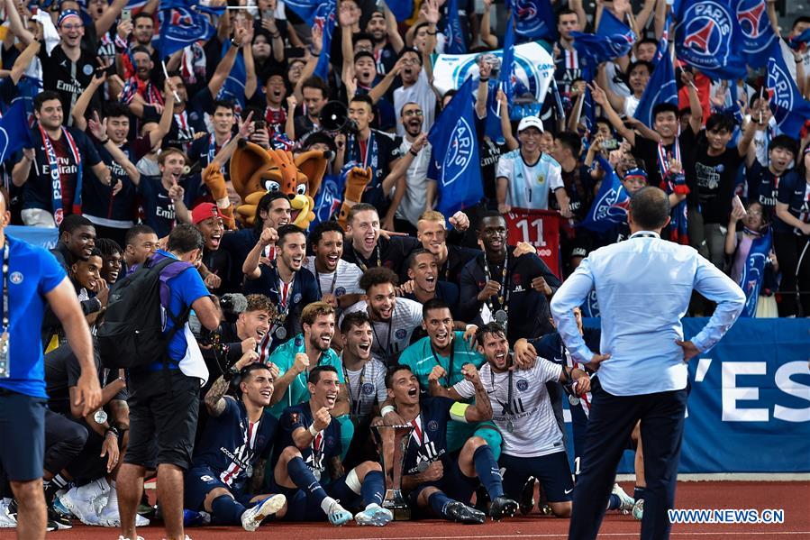 (SP)CHINA-SHENZHEN-FOOTBALL-CHAMPIONS TROPHY-PSG-RENNES(CN)