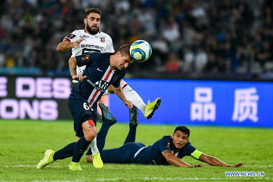 (SP)CHINA-SHENZHEN-FOOTBALL-CHAMPIONS TROPHY-PSG-RENNES(CN)