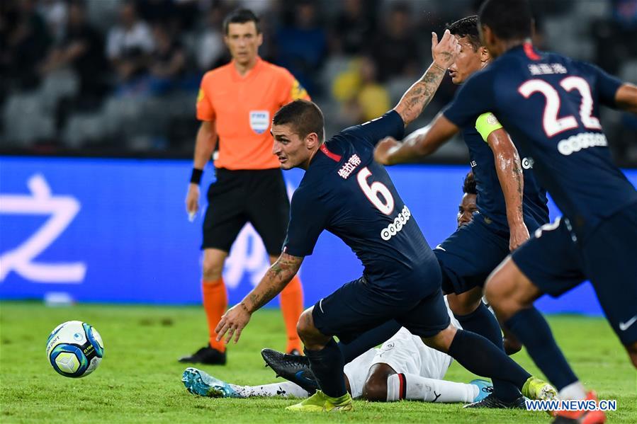 (SP)CHINA-SHENZHEN-FOOTBALL-CHAMPIONS TROPHY-PSG-RENNES(CN)