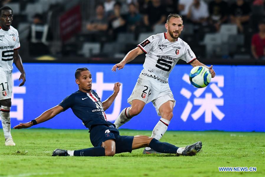 (SP)CHINA-SHENZHEN-FOOTBALL-CHAMPIONS TROPHY-PSG-RENNES(CN)