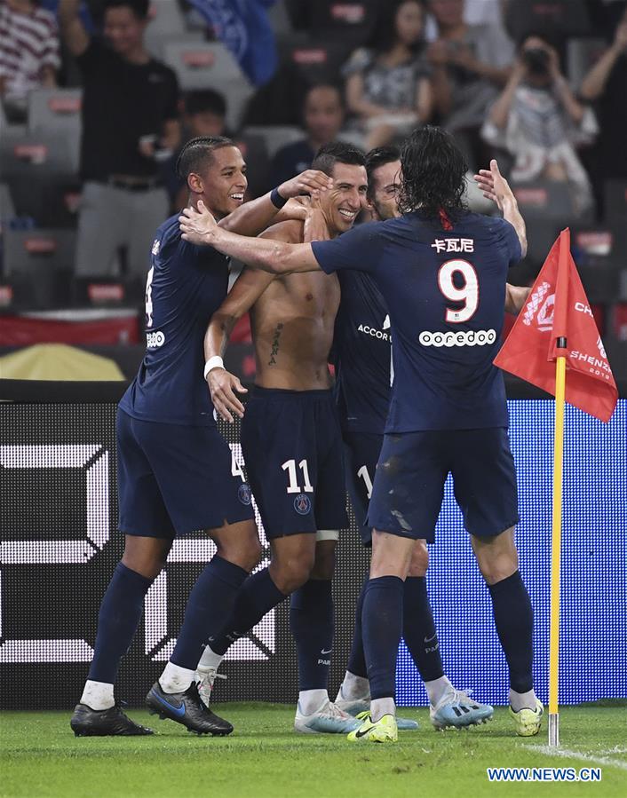 (SP)CHINA-SHENZHEN-FOOTBALL-CHAMPIONS TROPHY-PSG-RENNES(CN)