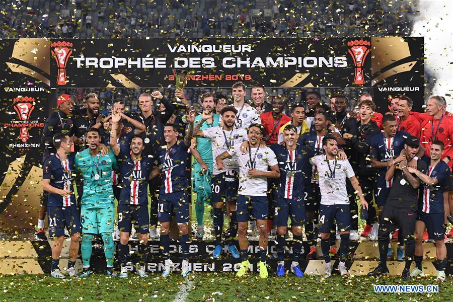 (SP)CHINA-SHENZHEN-FOOTBALL-CHAMPIONS TROPHY-PSG-RENNES(CN)