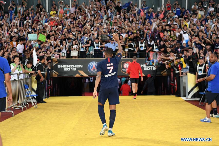 (SP)CHINA-SHENZHEN-FOOTBALL-CHAMPIONS TROPHY-PSG-RENNES(CN)