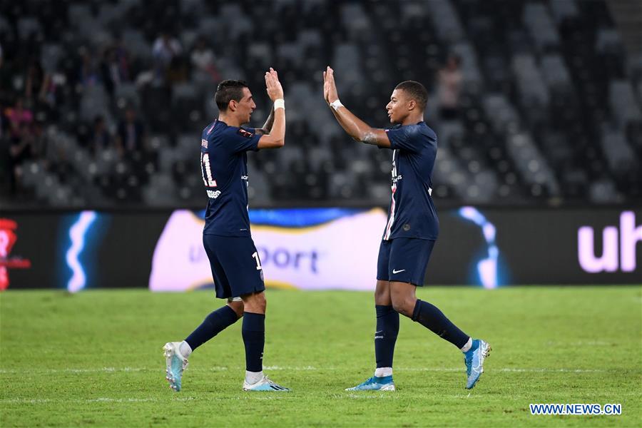 (SP)CHINA-SHENZHEN-FOOTBALL-CHAMPIONS TROPHY-PSG-RENNES(CN)