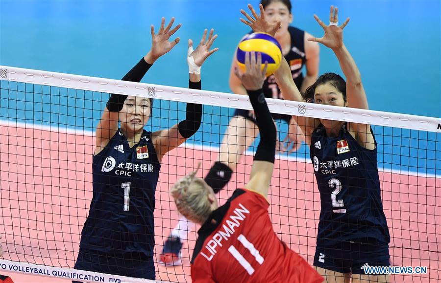 (SP)CHINA-NINGBO-FIVB-TOKYO VOLLEYBALL QUALIFICATION-CHN VS GER(CN)