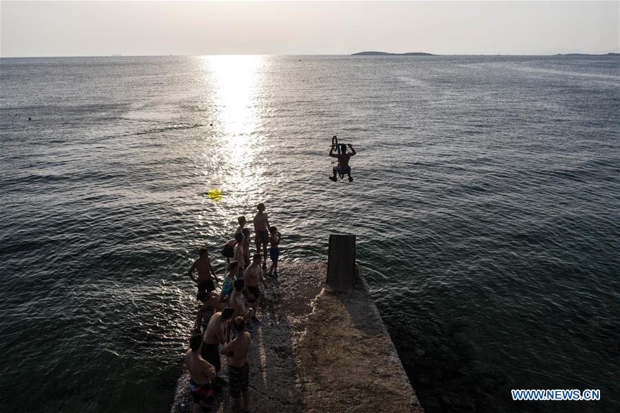 GREECE-ATHENS-SUMMER-LIFESTYLE-WATER JUMP BMX DAY 2019