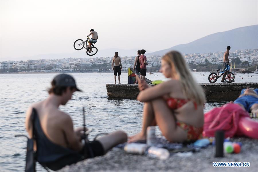 GREECE-ATHENS-SUMMER-LIFESTYLE-WATER JUMP BMX DAY 2019