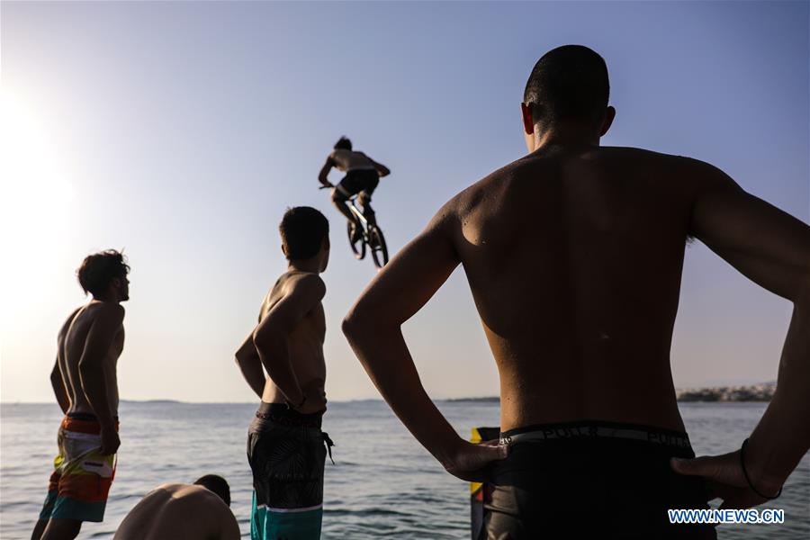 GREECE-ATHENS-SUMMER-LIFESTYLE-WATER JUMP BMX DAY 2019
