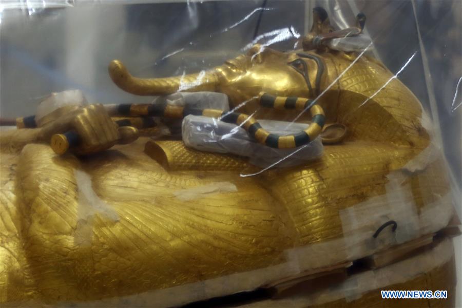 EGYPT-CAIRO-KING TUT-COFFIN-RESTORATION