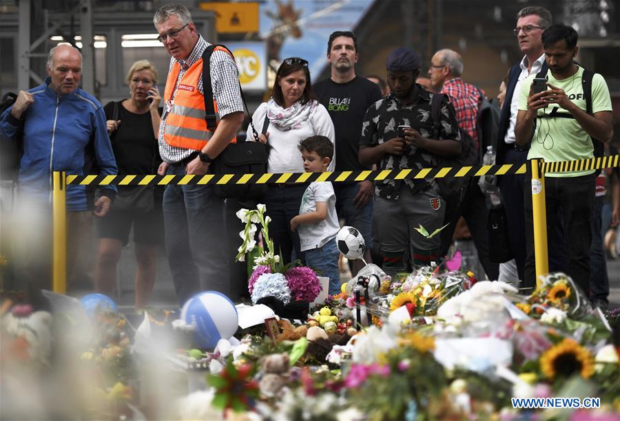 GERMANY-FRANKFURT-MAIN STATION-BOY-DEATH-CONDOLENCE