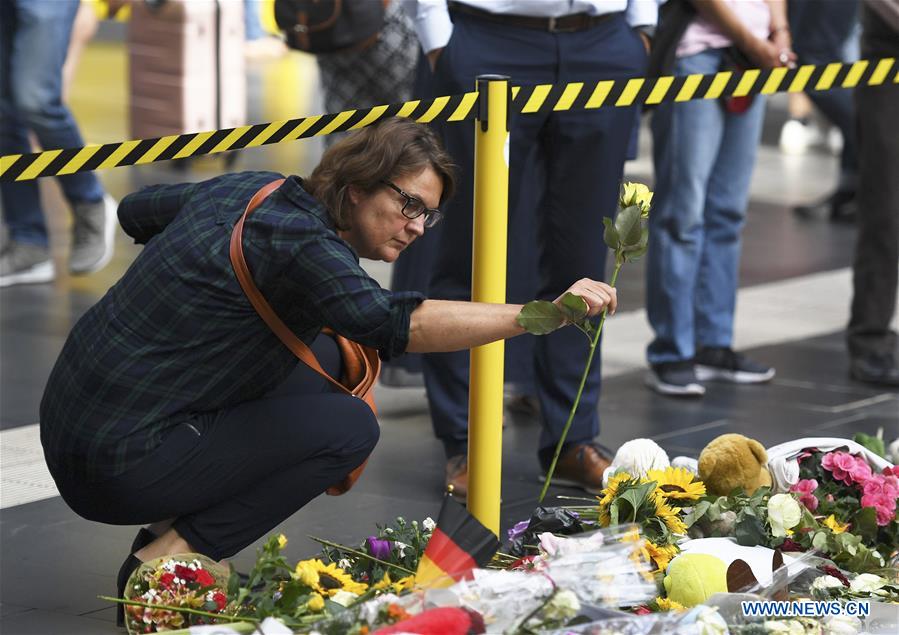 GERMANY-FRANKFURT-MAIN STATION-BOY-DEATH-CONDOLENCE