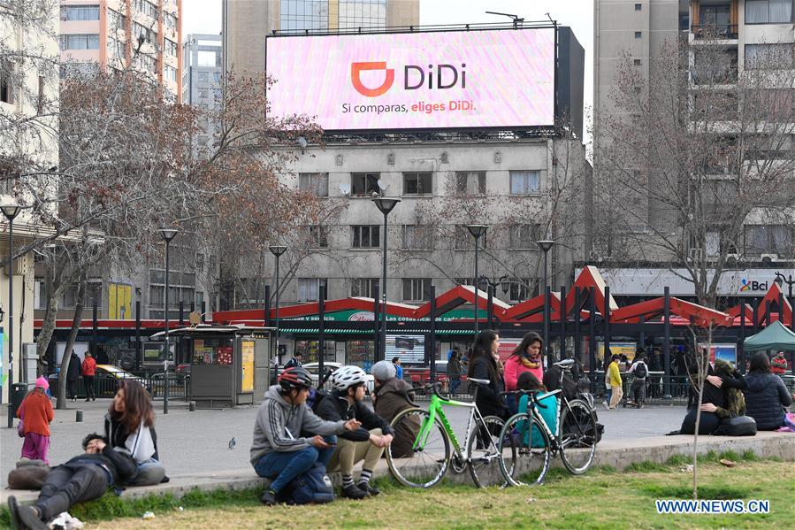 CHILE-SANTIAGO-CHINA-RIDE HAILING APP-DIDI CHUXING